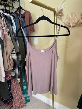 37. Modal silk-blend spaghetti strap tank